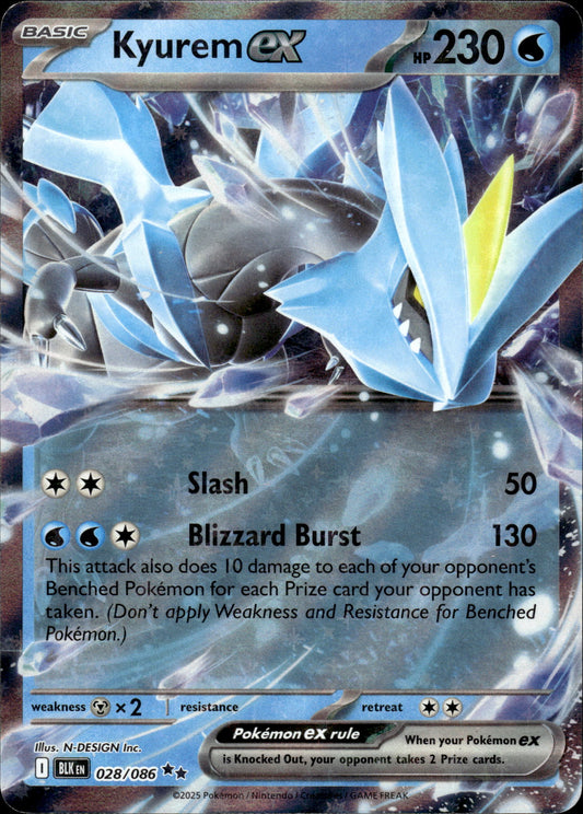 Kyurem ex - Black Bolt 028/086 - Pokemon
