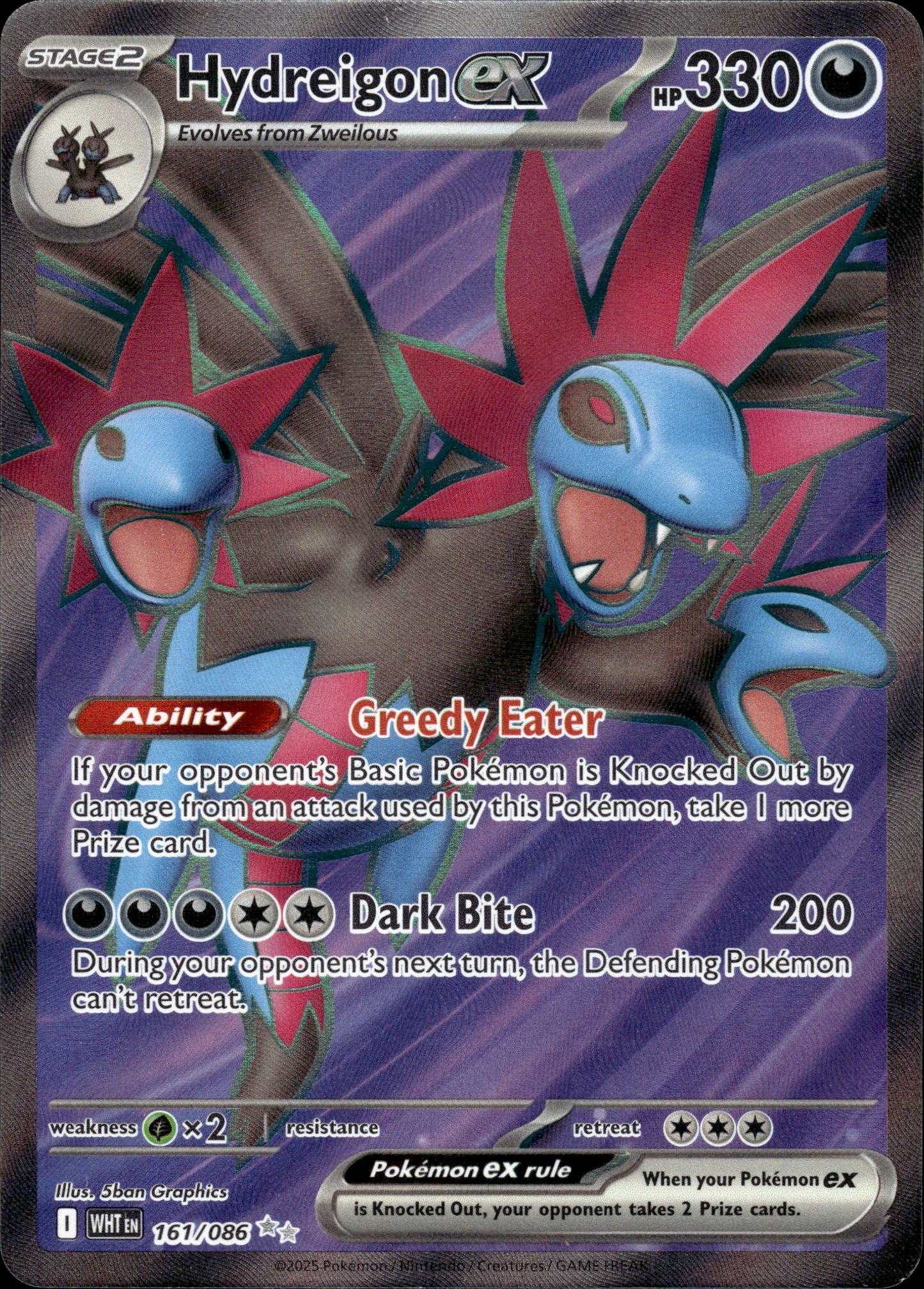 Hydreigon ex - White Flare 161/086 - Pokemon