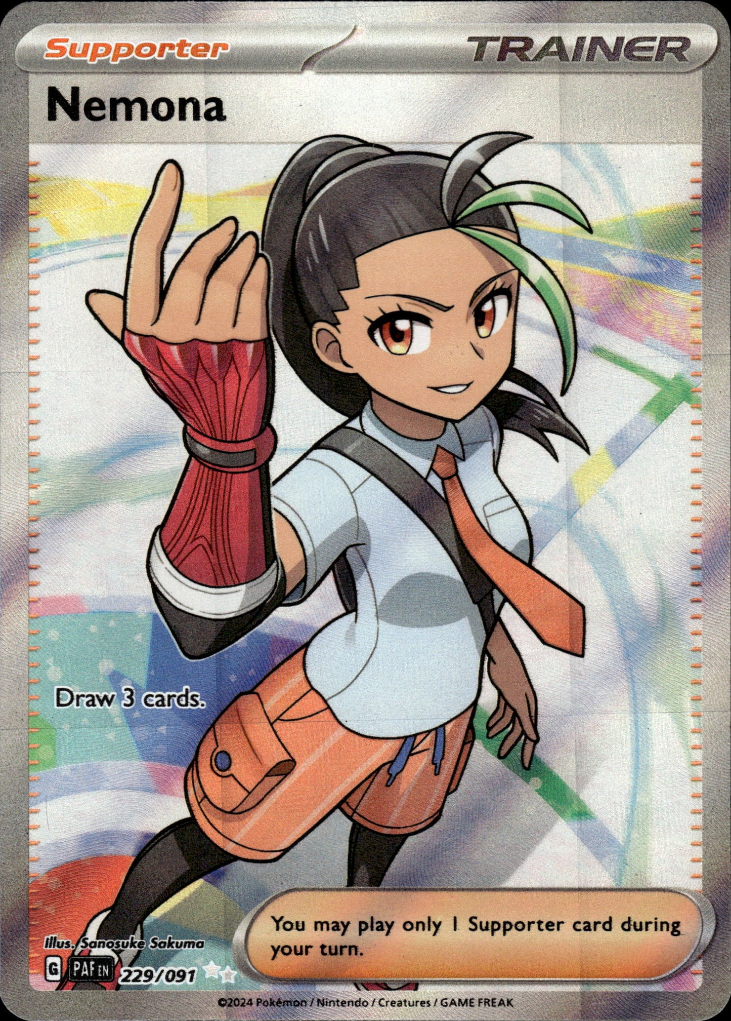 Nemona - Paldean Fates 229/091 - Pokemon
