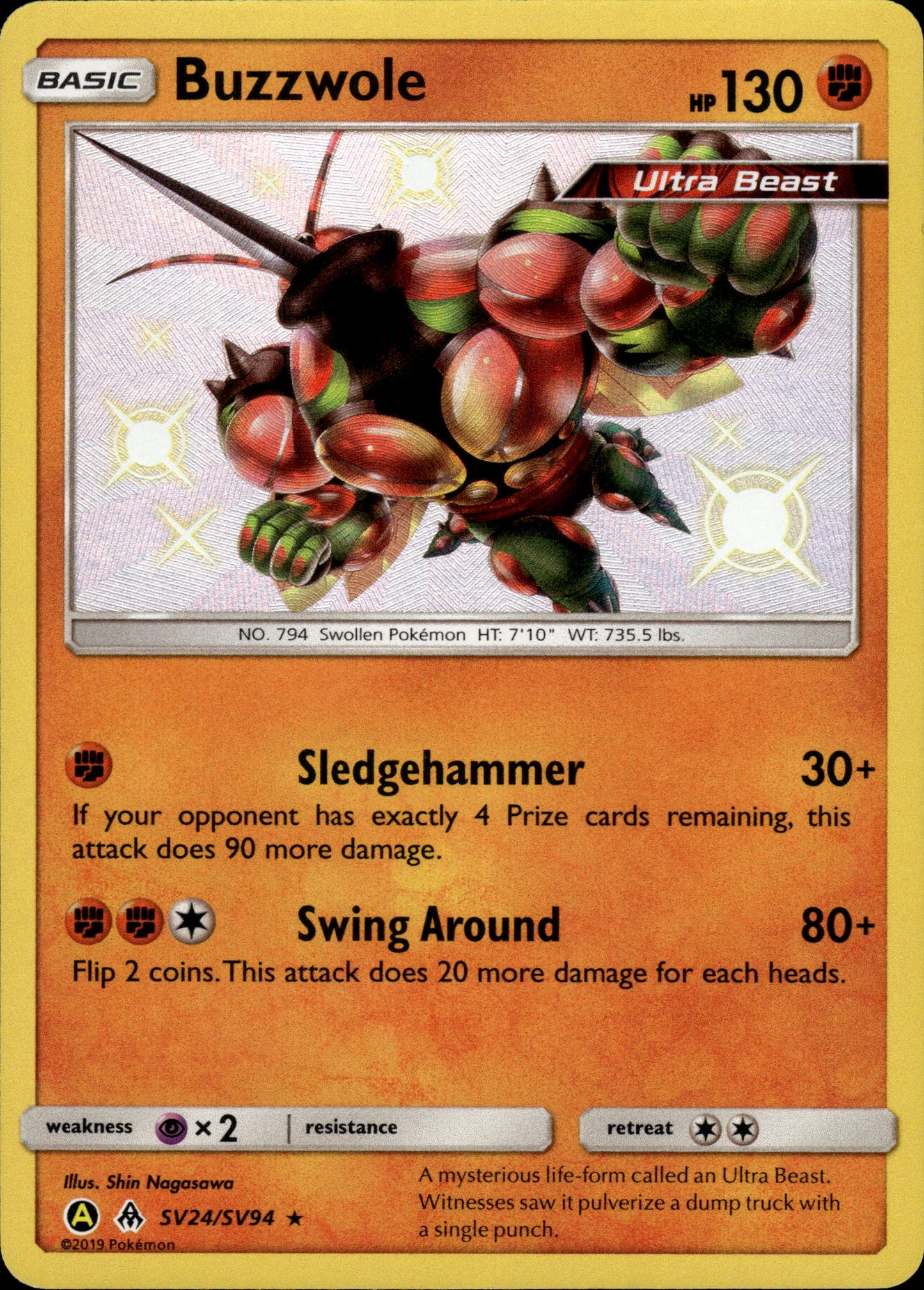 Buzzwole - Hidden Fates SV24/SV94 - Pokemon