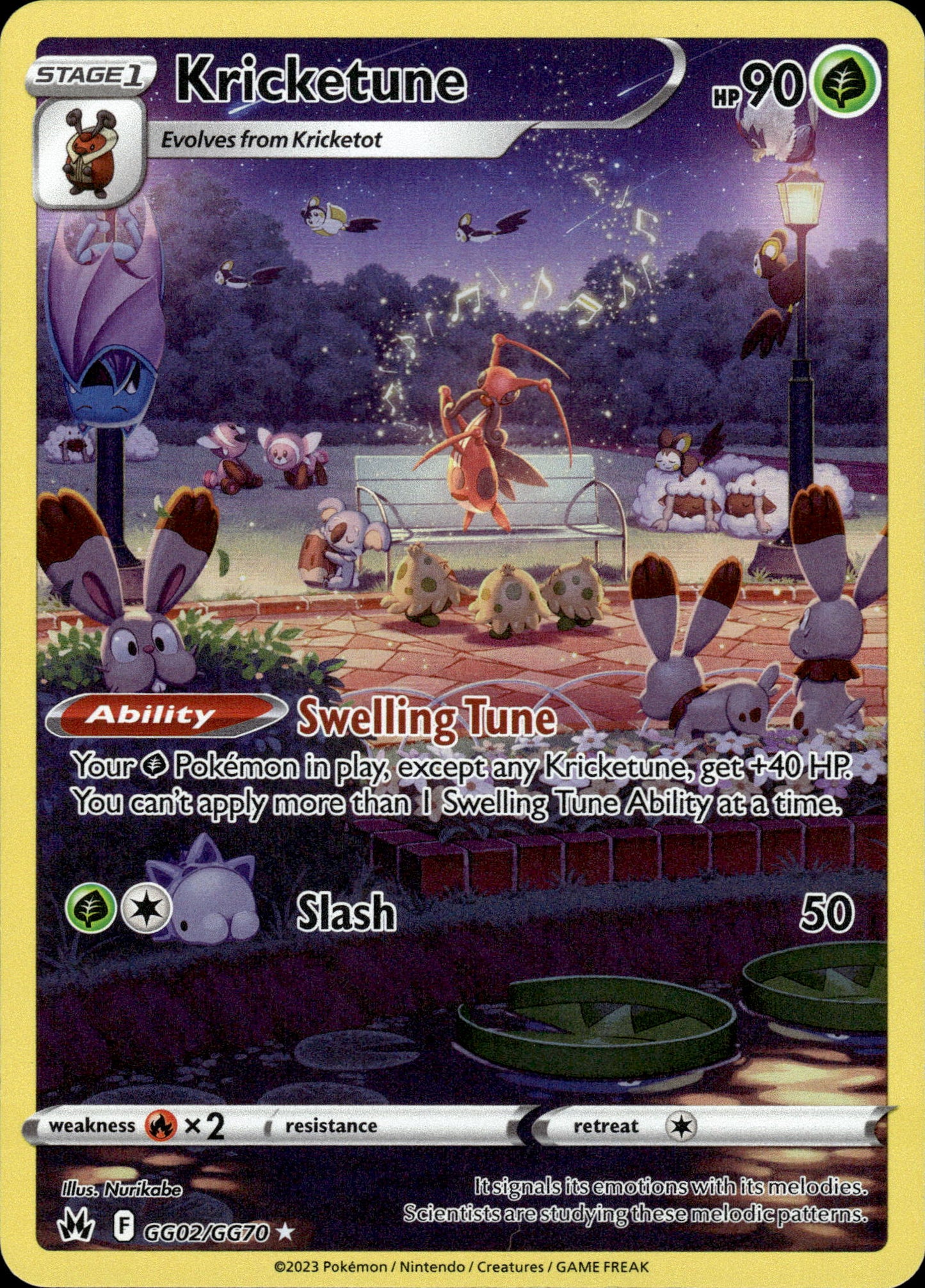 Kricketune - Crown Zenith GG02/GG70 - Pokemon