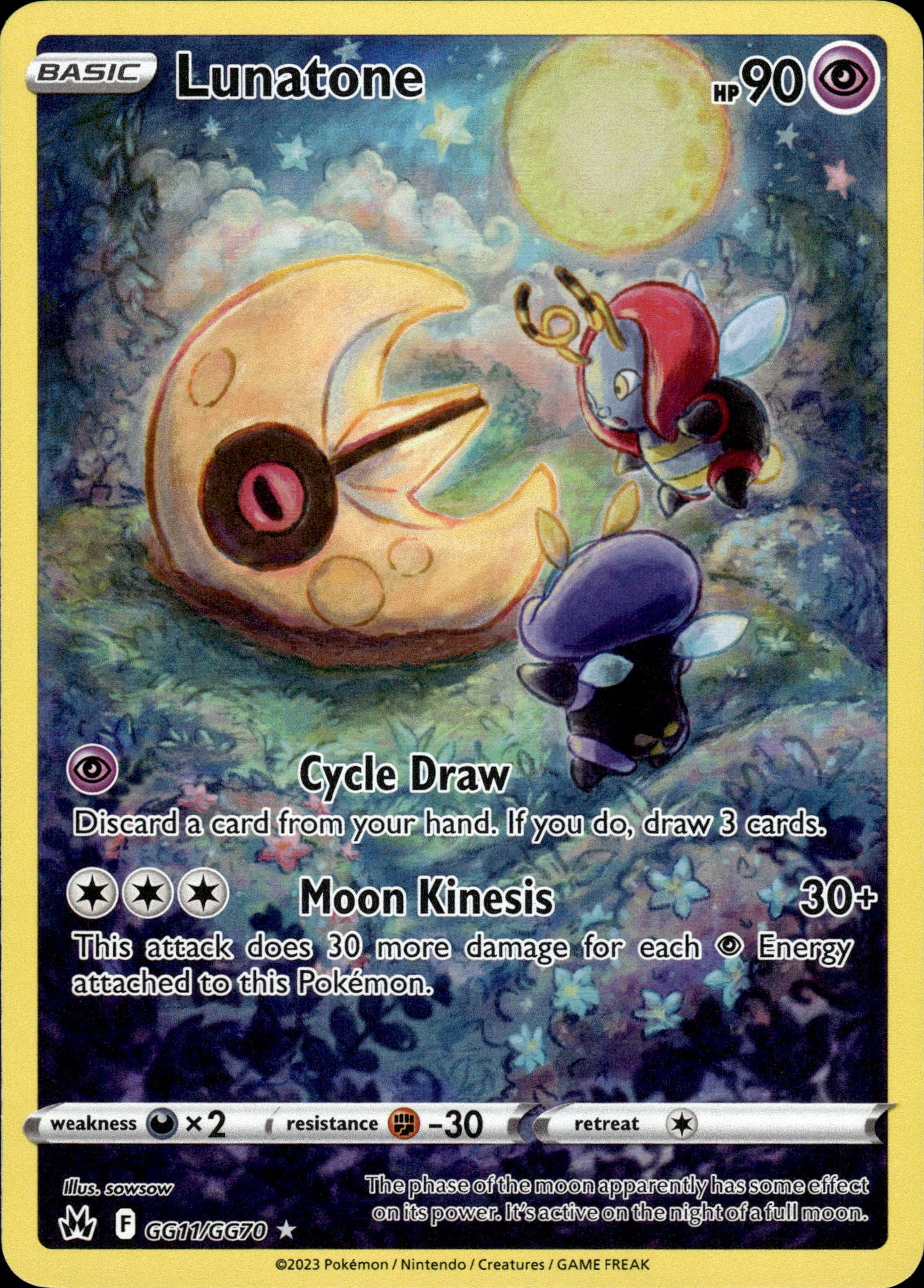 Lunatone - Crown Zenith GG11/GG70 - Pokemon