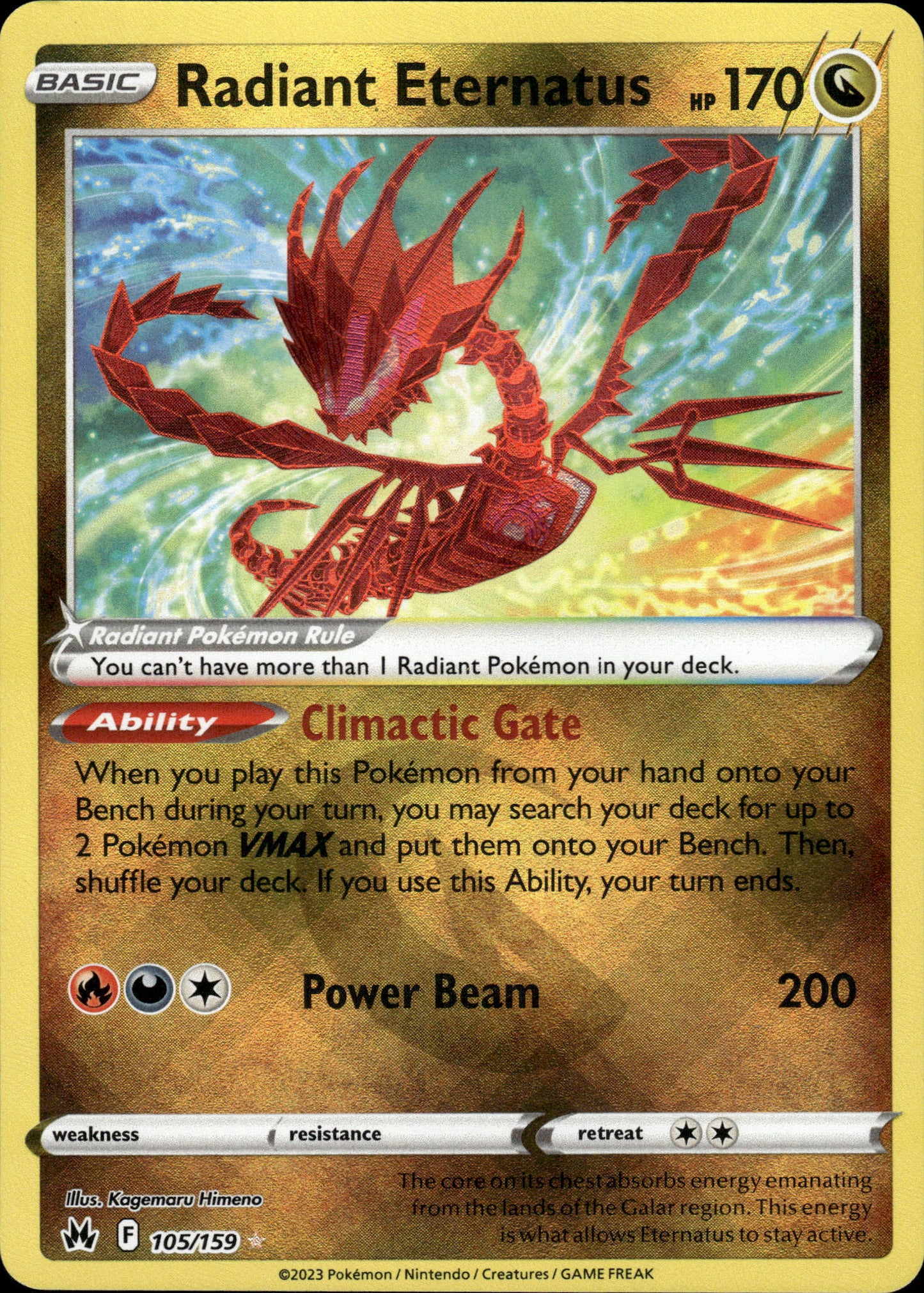 Radiant Eternatus - Crown Zenith 105/159 - Pokemon