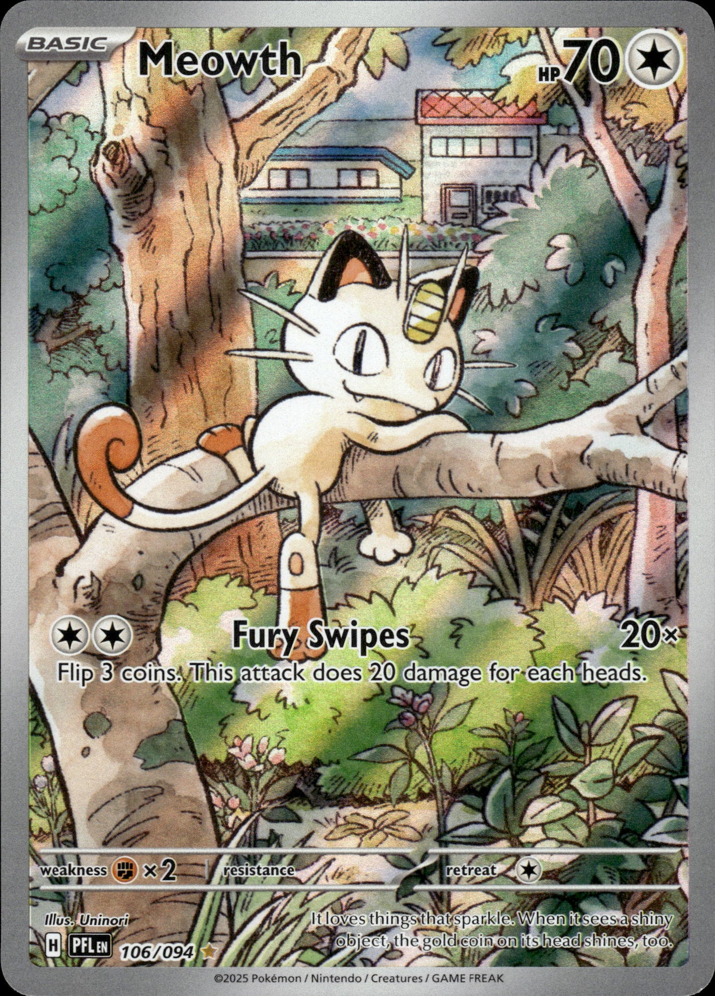 Meowth - Phantasmal Flames 106/094 - Pokemon