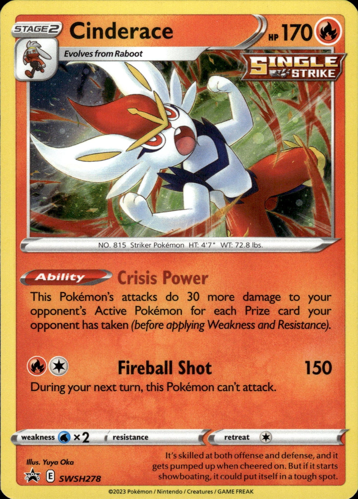 Cinderace - Black Star Promo SWSH278 - Pokemon