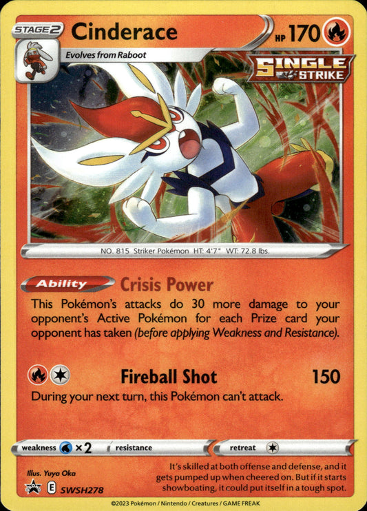 Cinderace - Black Star Promo SWSH278 - Pokemon