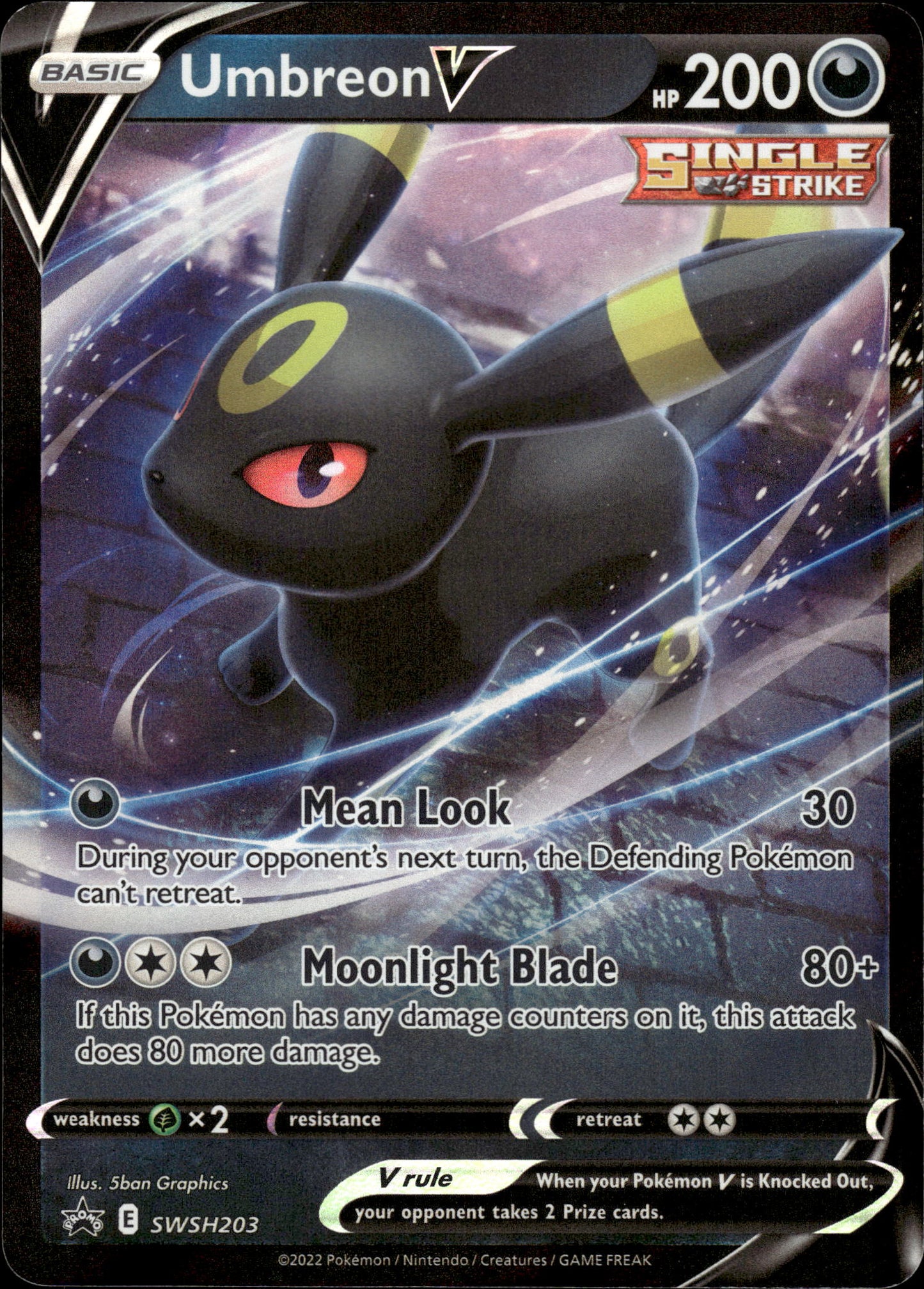 Umbreon V - Black Star Promo SWSH203 - Pokemon