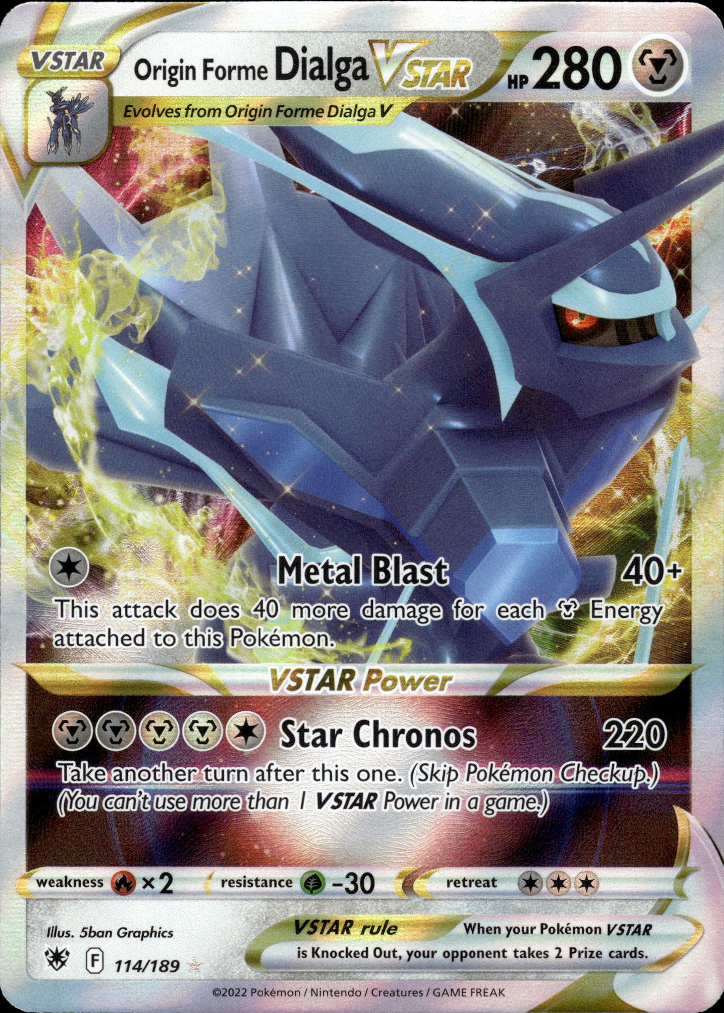 Origin Forme Dialga VSTAR - Astral Radiance 114/189 - Pokemon