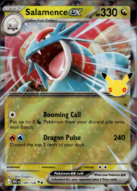 Salamence ex - 30th Anniversary 109/128 - Pokemon