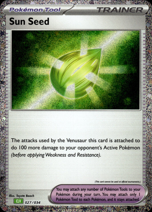 Sun Seed - Classic Collection 027/034 - Pokemon