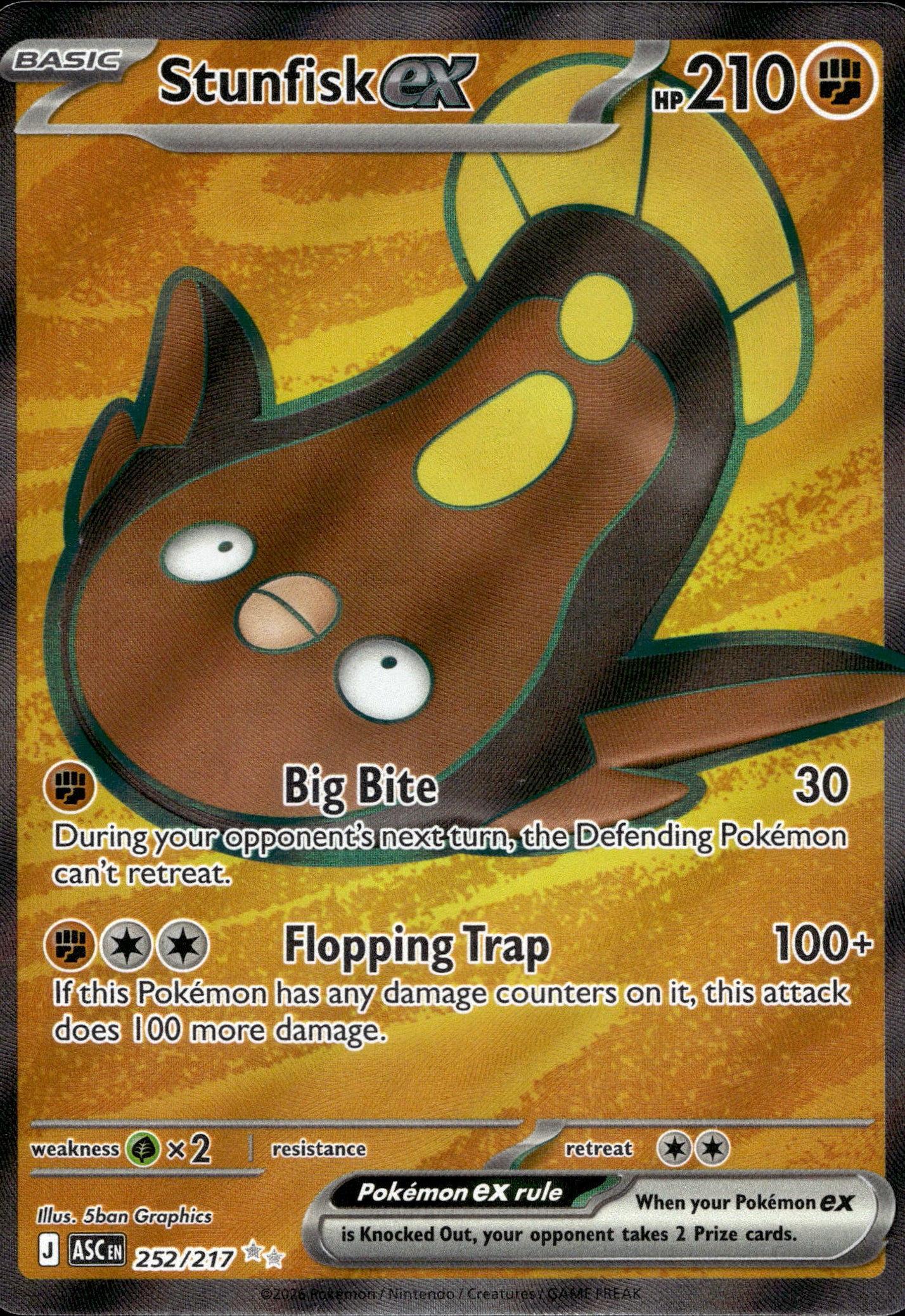 Stunfisk ex - Ascended Heroes 252/217 - Pokemon