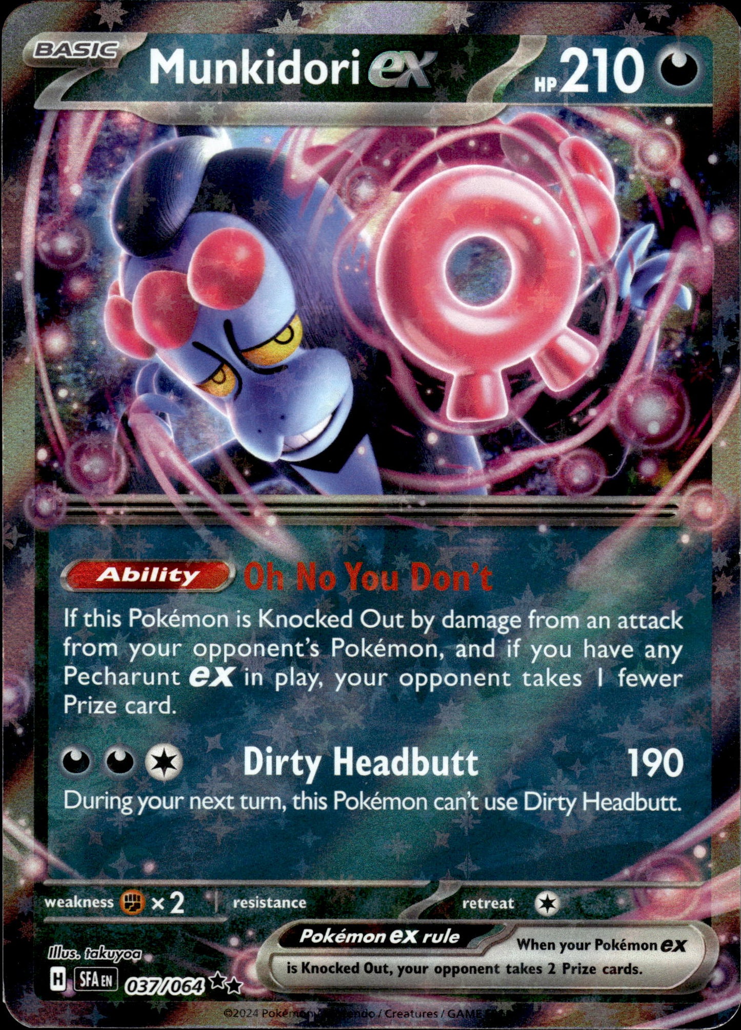 Munkidori ex - Shrouded Fable 037/064 - Pokemon