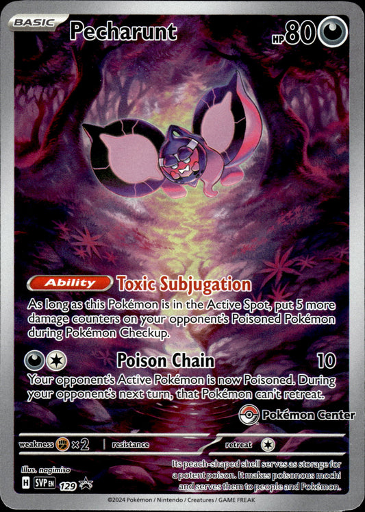 Pecharunt - Pokemon Center Black Star Promo SVP 129 - Pokemon