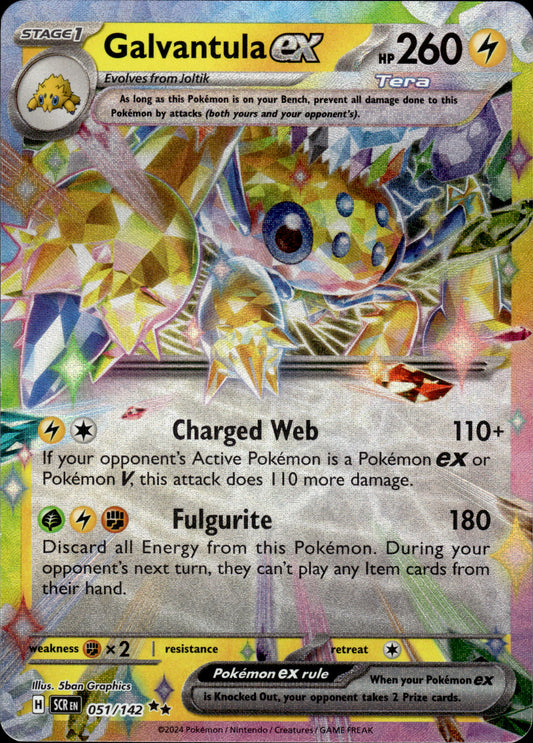 Galvantula ex - Stellar Crown 051/142 - Pokemon