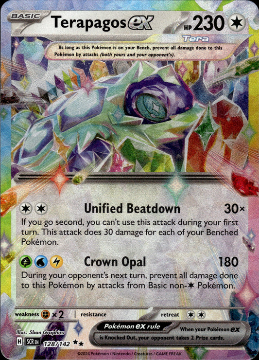 Terapagos ex - Stellar Crown 128/142 - Pokemon