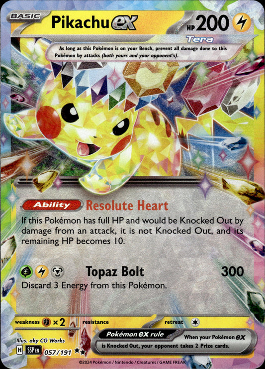 Pikachu ex - Surging Sparks 057/191 - Pokemon