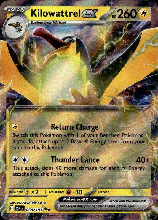 Kilowattrel ex - Surging Sparks 068/191 - Pokemon