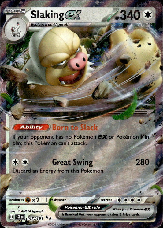 Slaking ex - Surging Sparks 147/191 - Pokemon