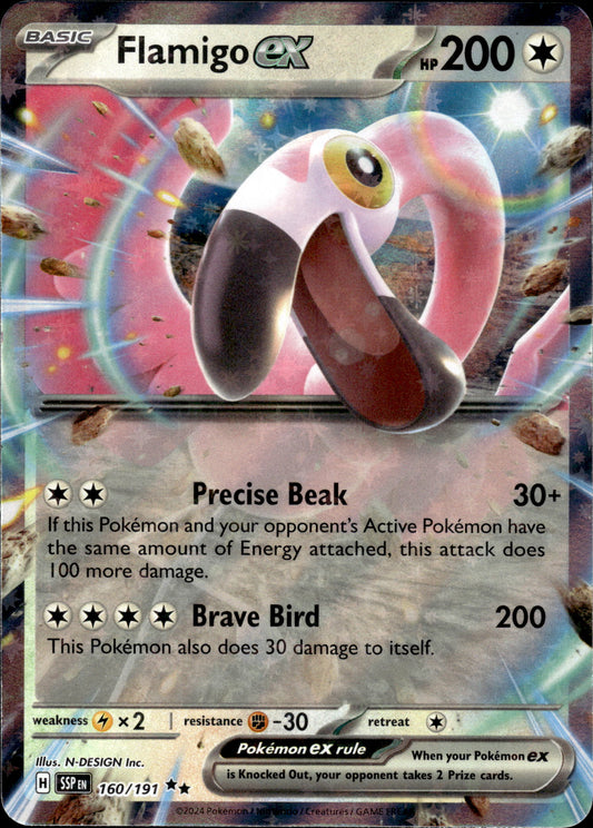 Flamigo ex - Surging Sparks 160/191 - Pokemon