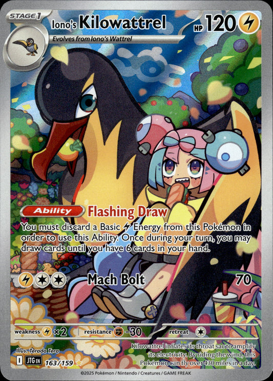 Iono's Kilowattrel - Journey Together 163/159 - Pokemon