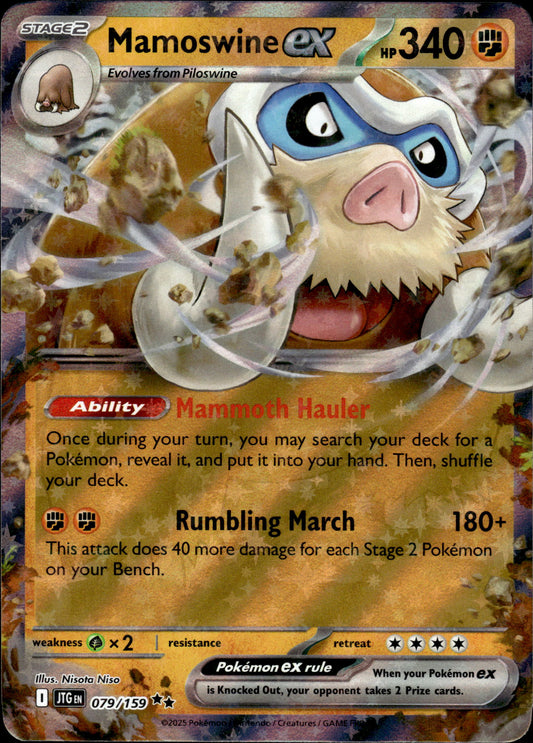 Mamoswine ex - Journey Together 079/159 - Pokemon