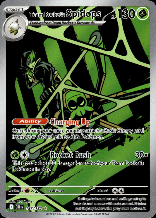 Team Rocket's Spidops - Destined Rivals 187/182 - Pokemon