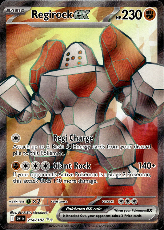 Regirock ex - Destined Rivals 214/182 - Pokemon