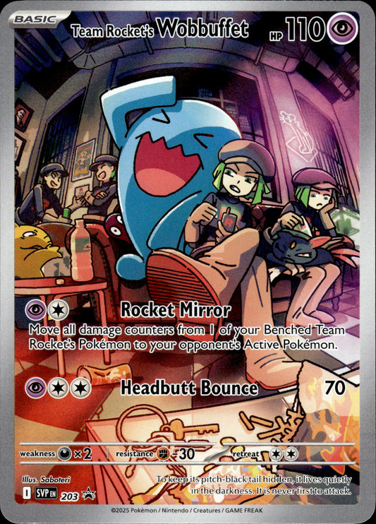 Team Rocket's Wobbuffet - Black Star Promo SVP 203 - Pokemon