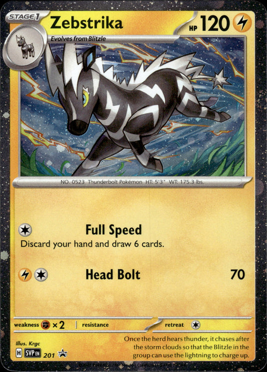 Zebstrika - Black Star Promo SVP 201 - Pokemon