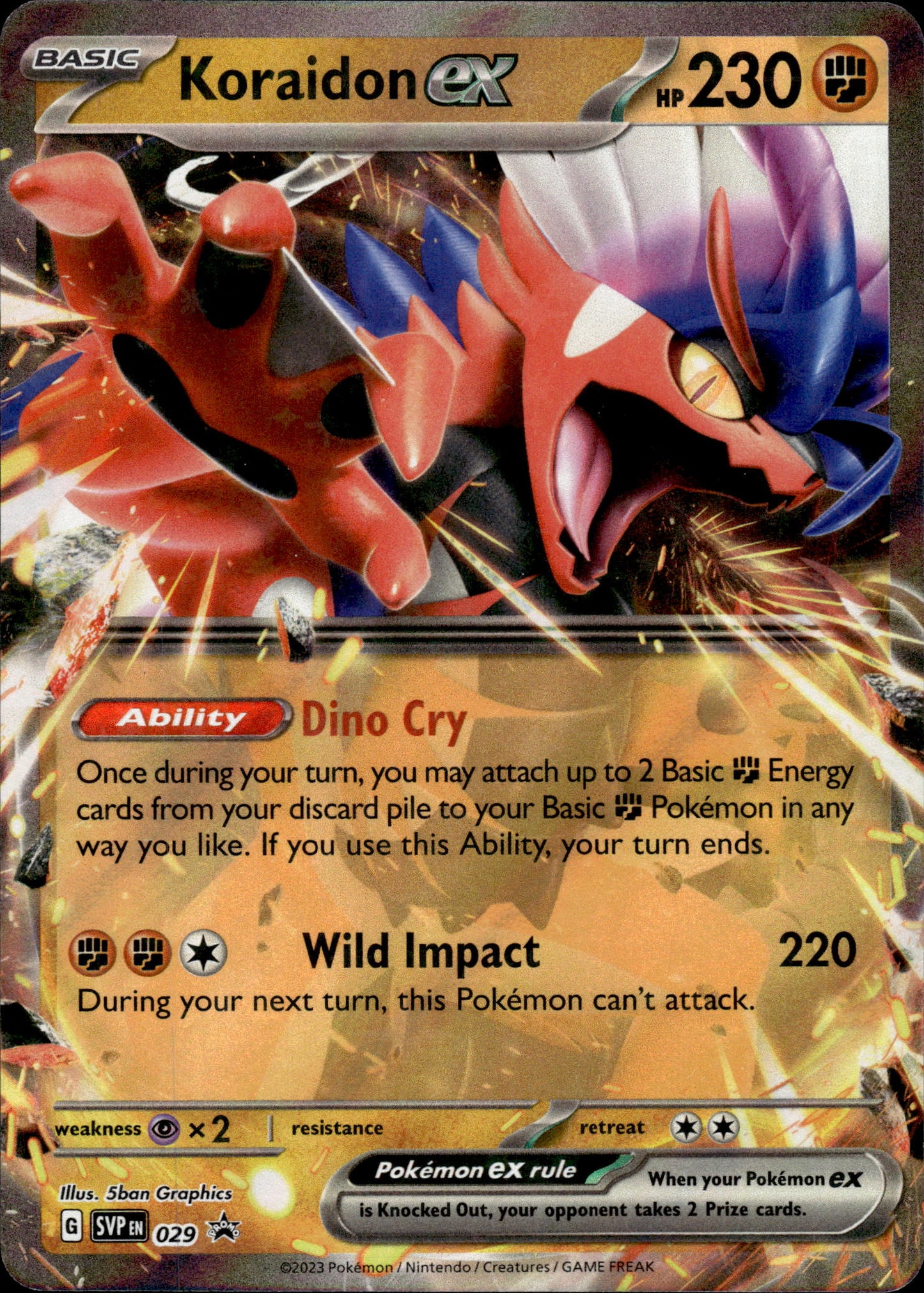 Koraidon ex - Black Star Promo SVP 029 - Pokemon