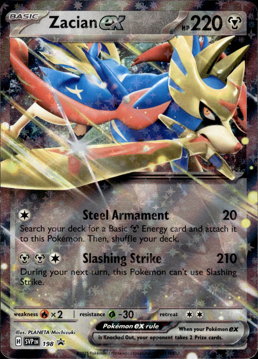 Zacian ex - Black Star Promo SVP 198 - Pokemon