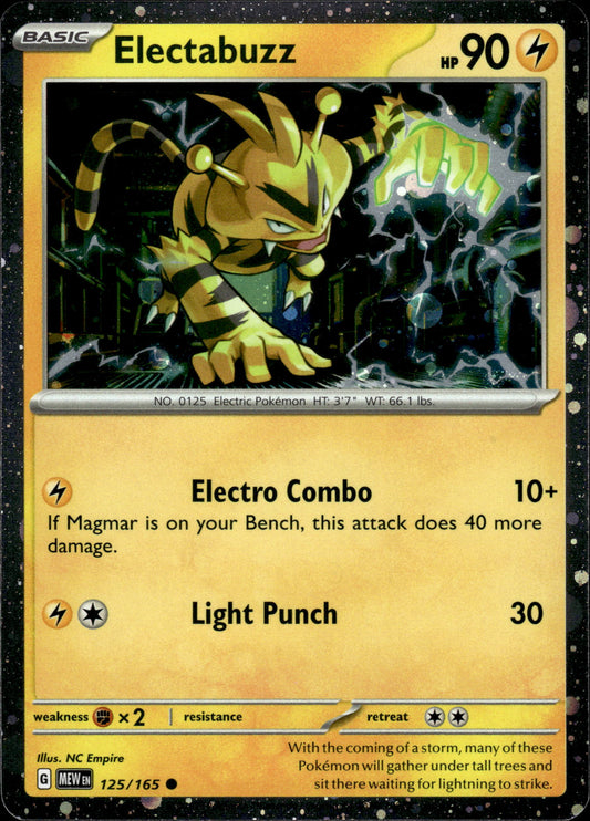 Electabuzz - Cosmos Holo - 151 125/165 - Pokemon