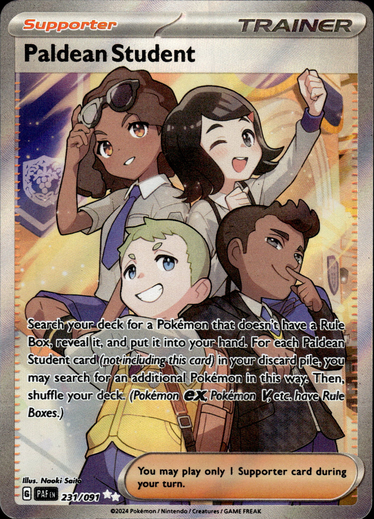 Paldean Student - Paldean Fates 231/091 - Pokemon