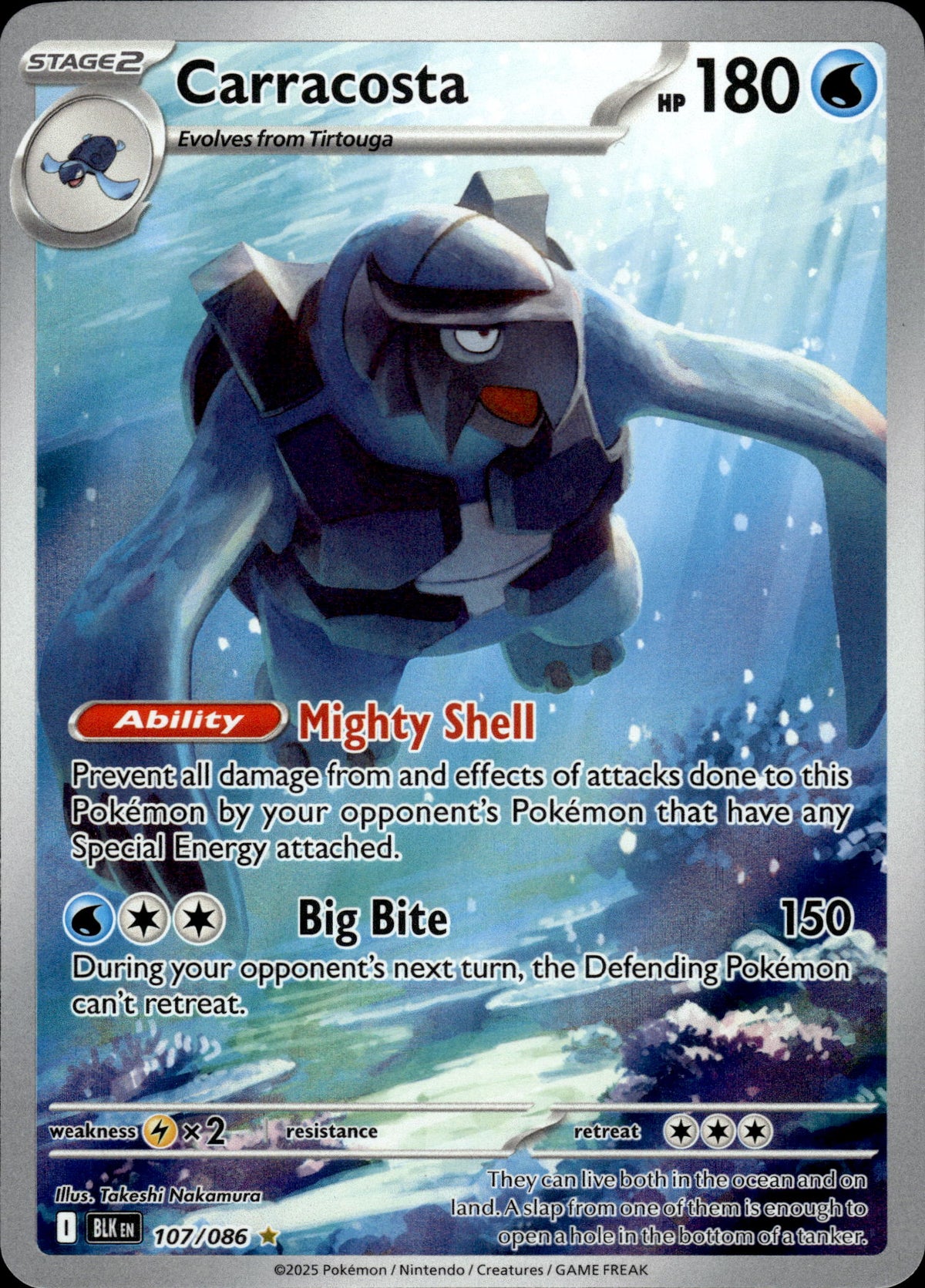 Carracosta - Black Bolt 107/086 - Pokemon