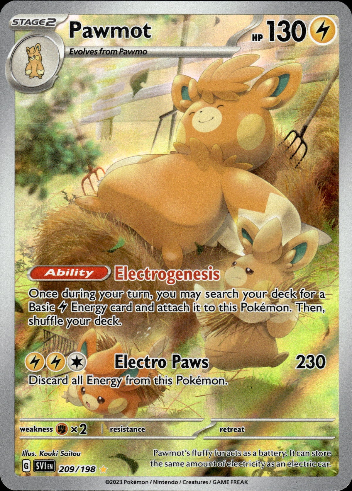 Pawmot - Scarlet & Violet 209/198 - Pokemon