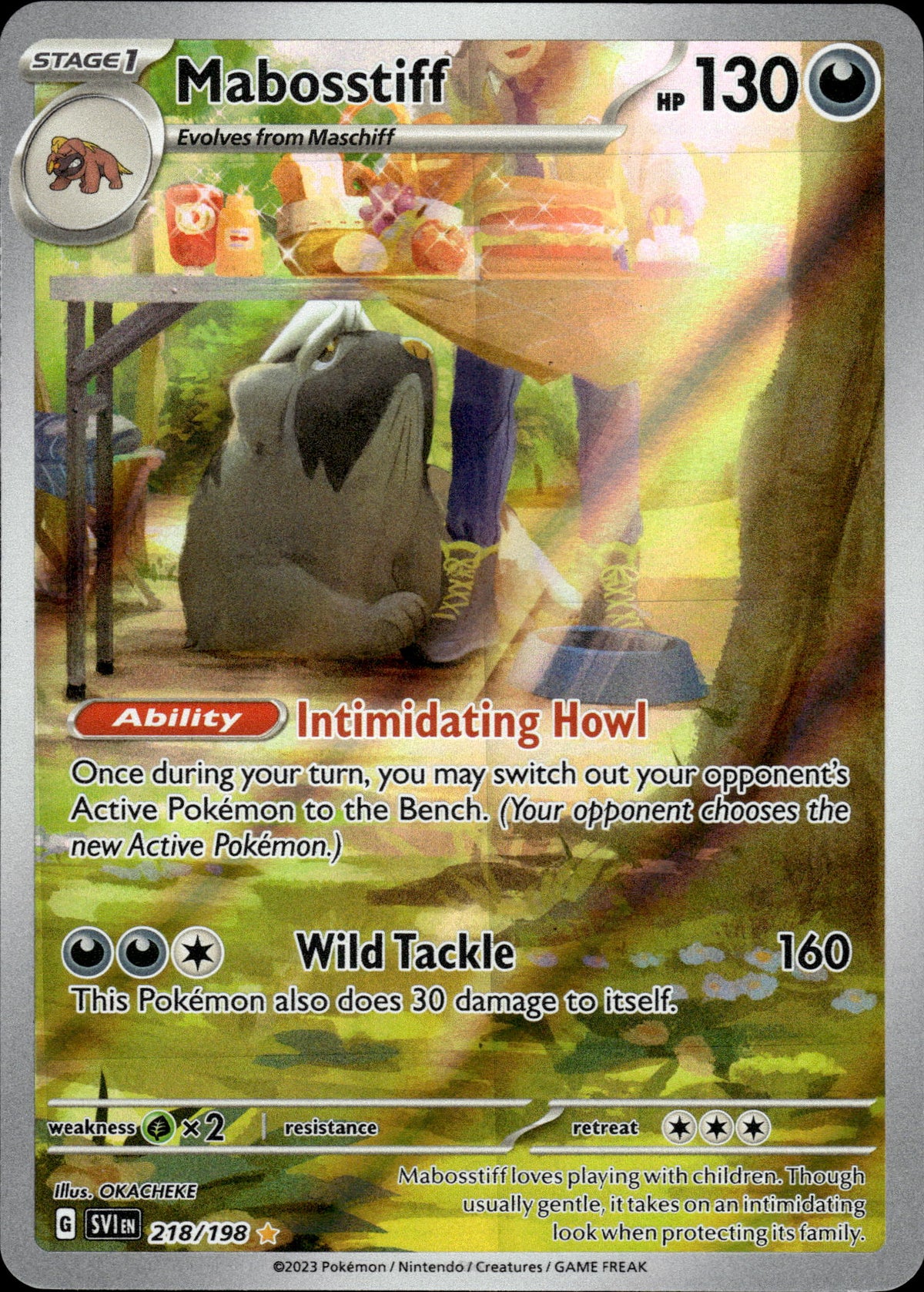 Mabosstiff - Scarlet & Violet 218/198 - Pokemon