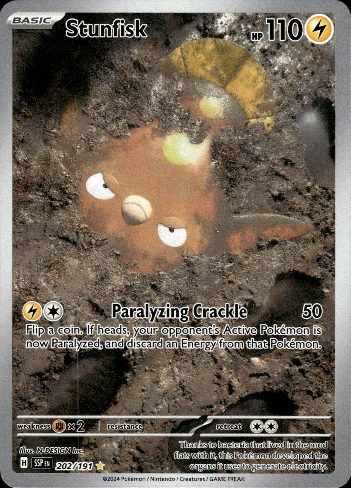 Stunfisk - Surging Sparks 202/191 - Pokemon