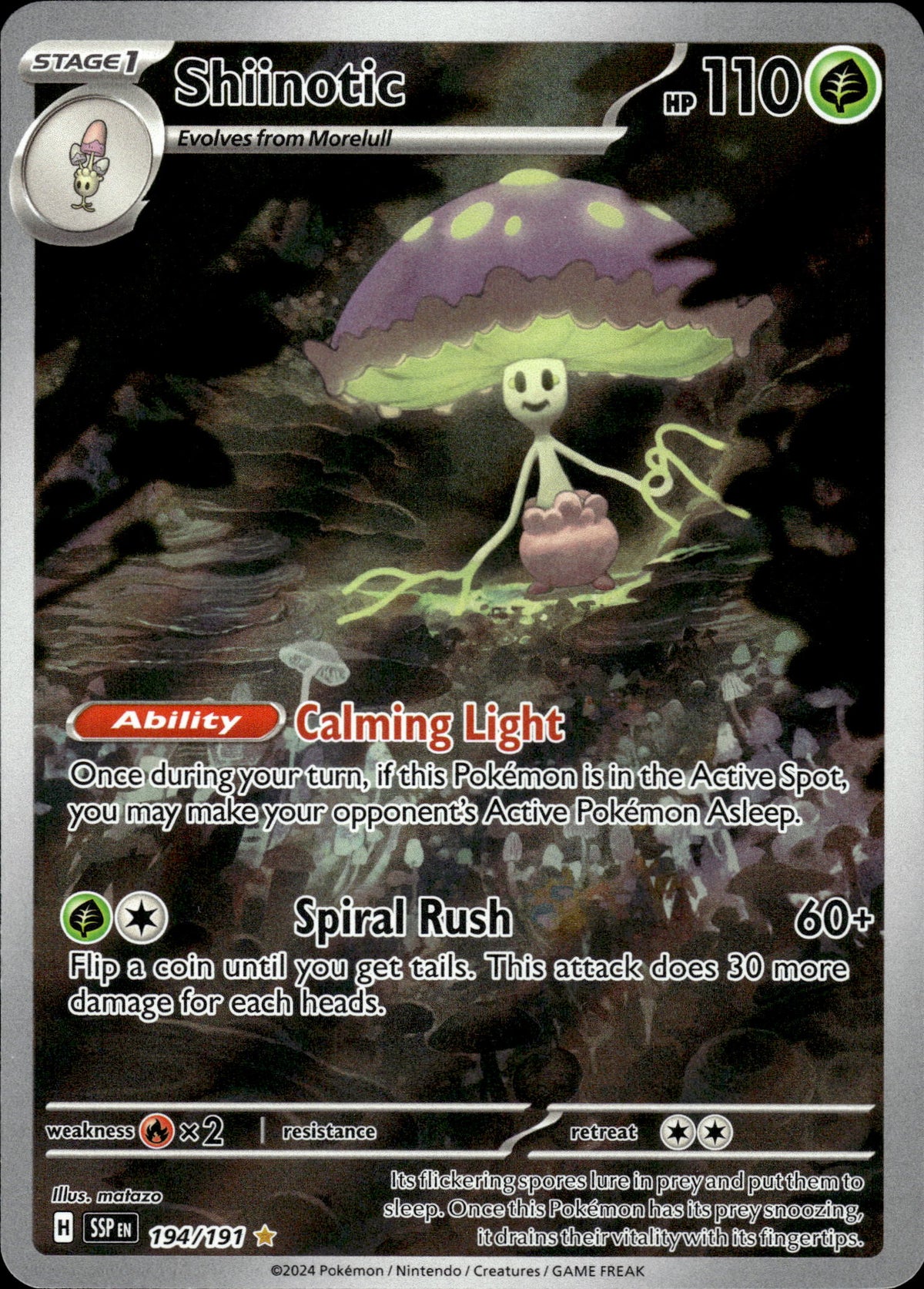 Shiinotic - Surging Sparks 194/191 - Pokemon