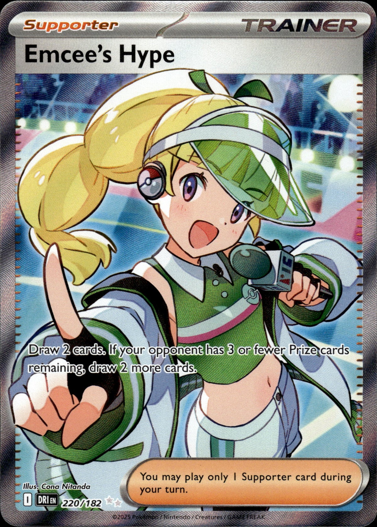 Emcee's Hype - Destined Rivals 220/182 - Pokemon