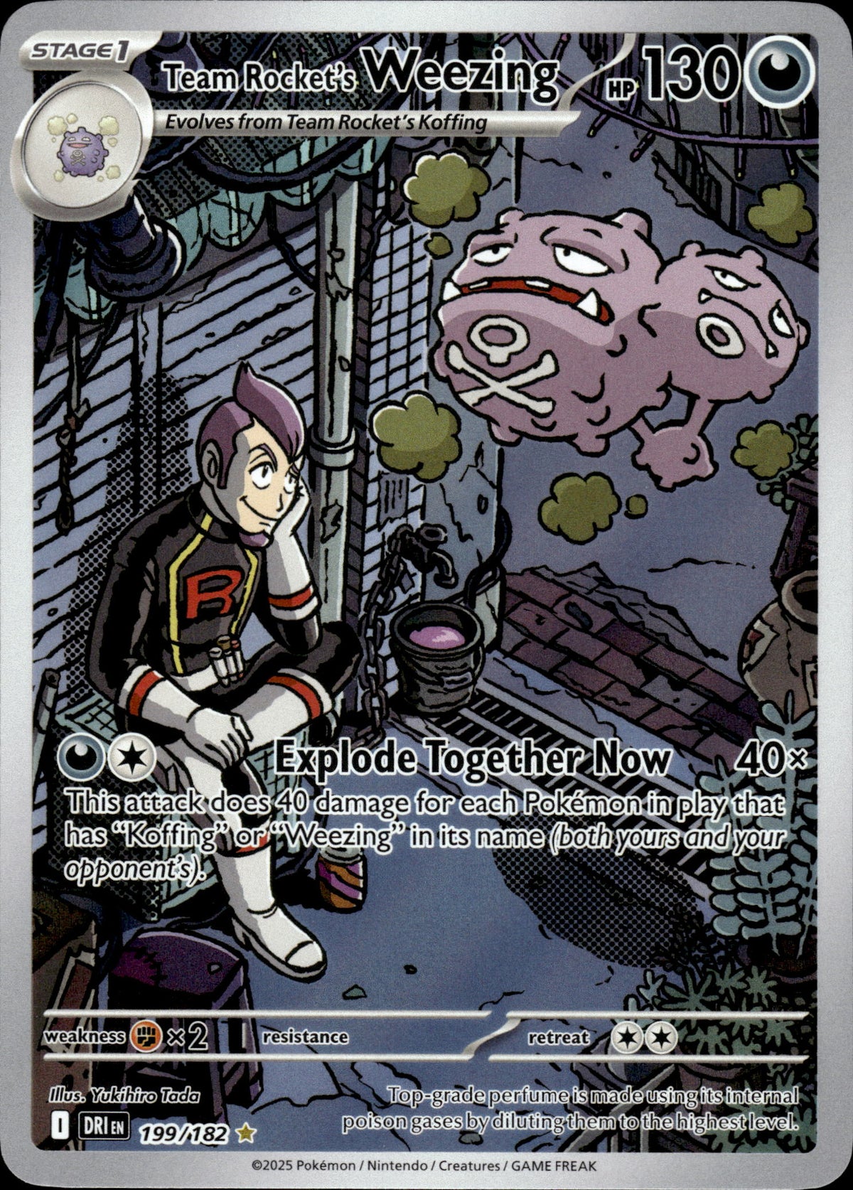 Team Rocket's Weezing - Destined Rivals 199/182 - Pokemon
