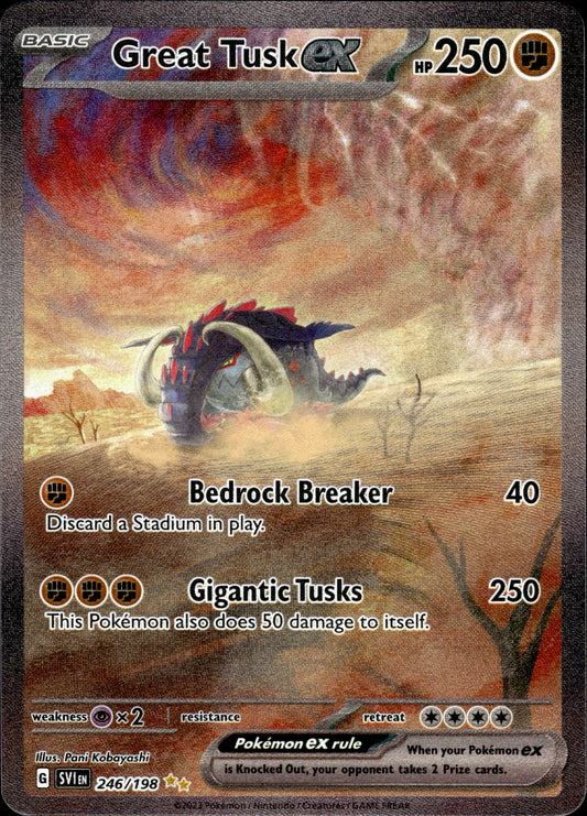 Great Tusk ex - Scarlet & Violet 246/198 - Pokemon