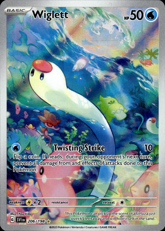 Wiglett - Scarlet & Violet 206/198 - Pokemon