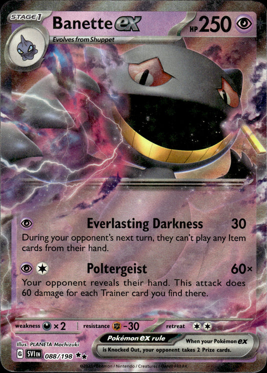 Banette ex - Scarlet & Violet 088/198 - Pokemon