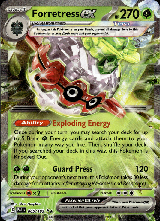 Forretress ex - Paldea Evolved 005/193 - Pokemon