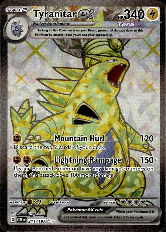 Tyranitar ex - Obsidian Flames 211/197 - Pokemon