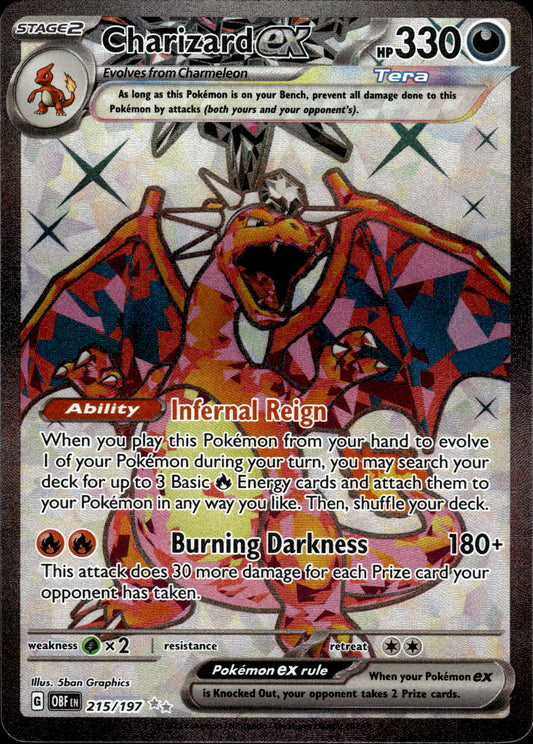 Charizard ex - Obsidian Flames 215/197 - Pokemon