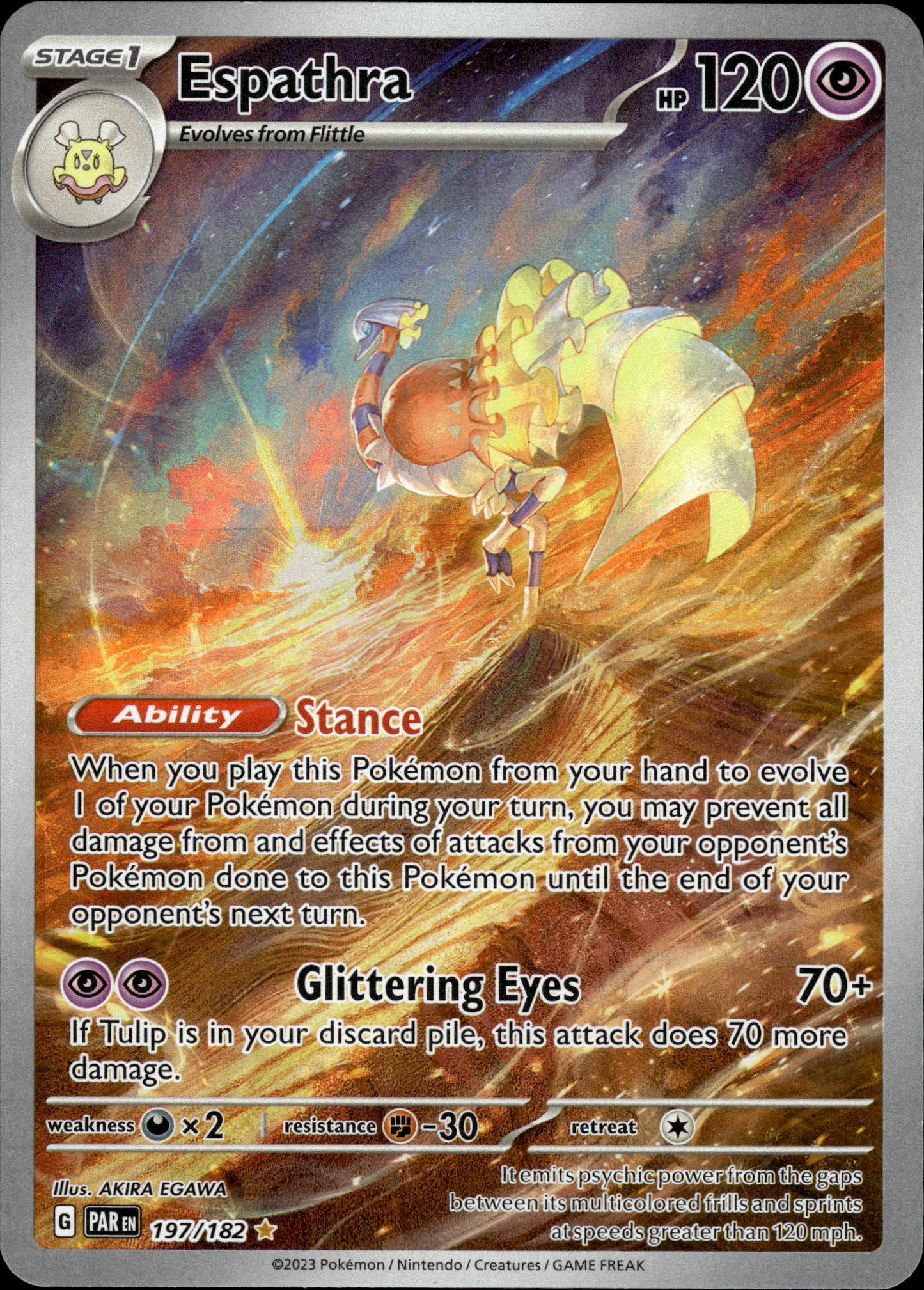 Espathra - Paradox Rift 197/182 - Pokemon