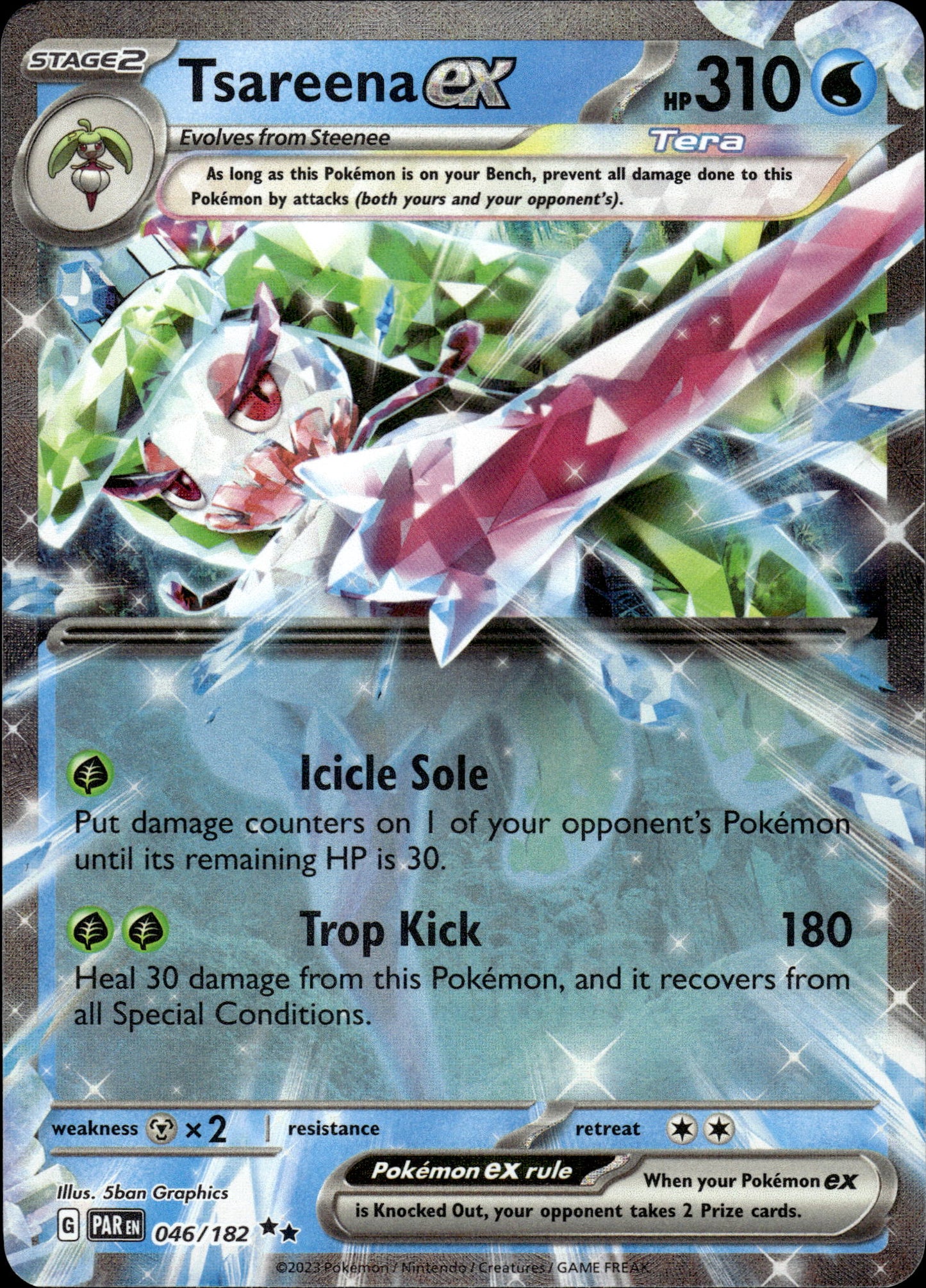 Tsareena ex - Paradox Rift 046/182 - Pokemon