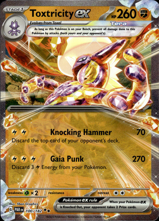 Toxtricity ex - Paradox Rift 100/182 - Pokemon