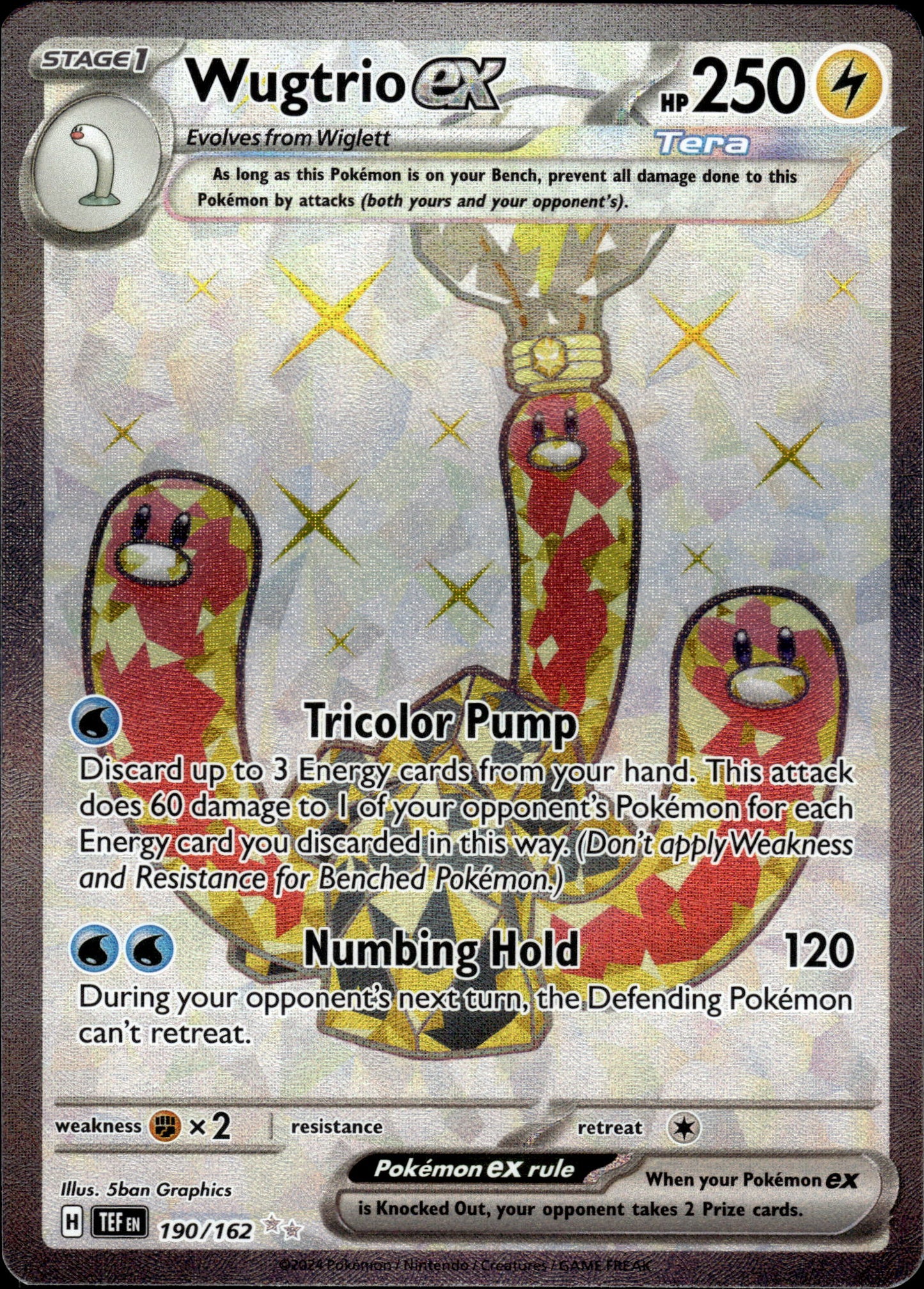 Wugtrio ex - Temporal Forces 190/162 - Pokemon